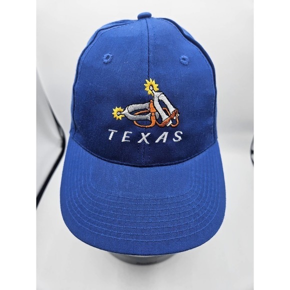 State Of Texas Baseball Cap Blue Adjustable Spurs Head To‎ Toe Hat - Picture 1 of 7
